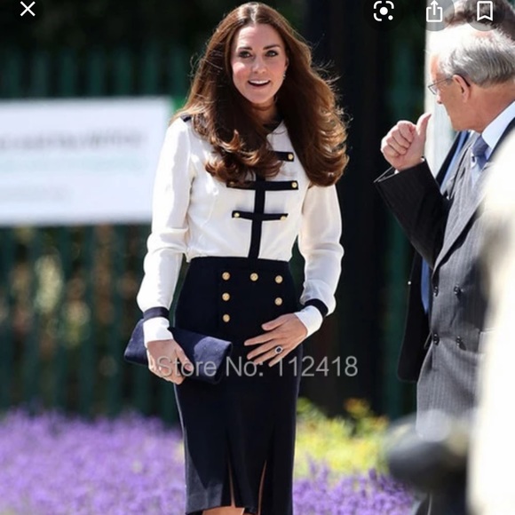 Elementz Tops - 3/4 sleeve color block blouse